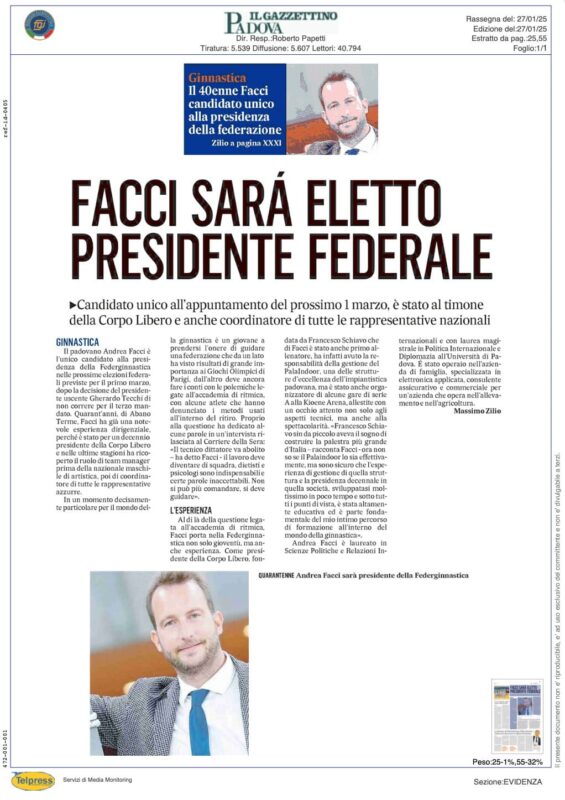 Articolo Gazzettino di Padova